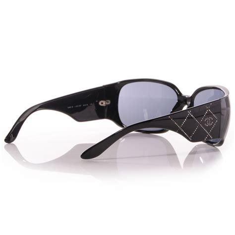 CHANEL CC Quilted Swarovski Sunglasses 5080